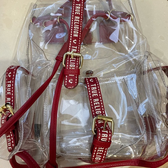 Clear true religion backpack Clearance
